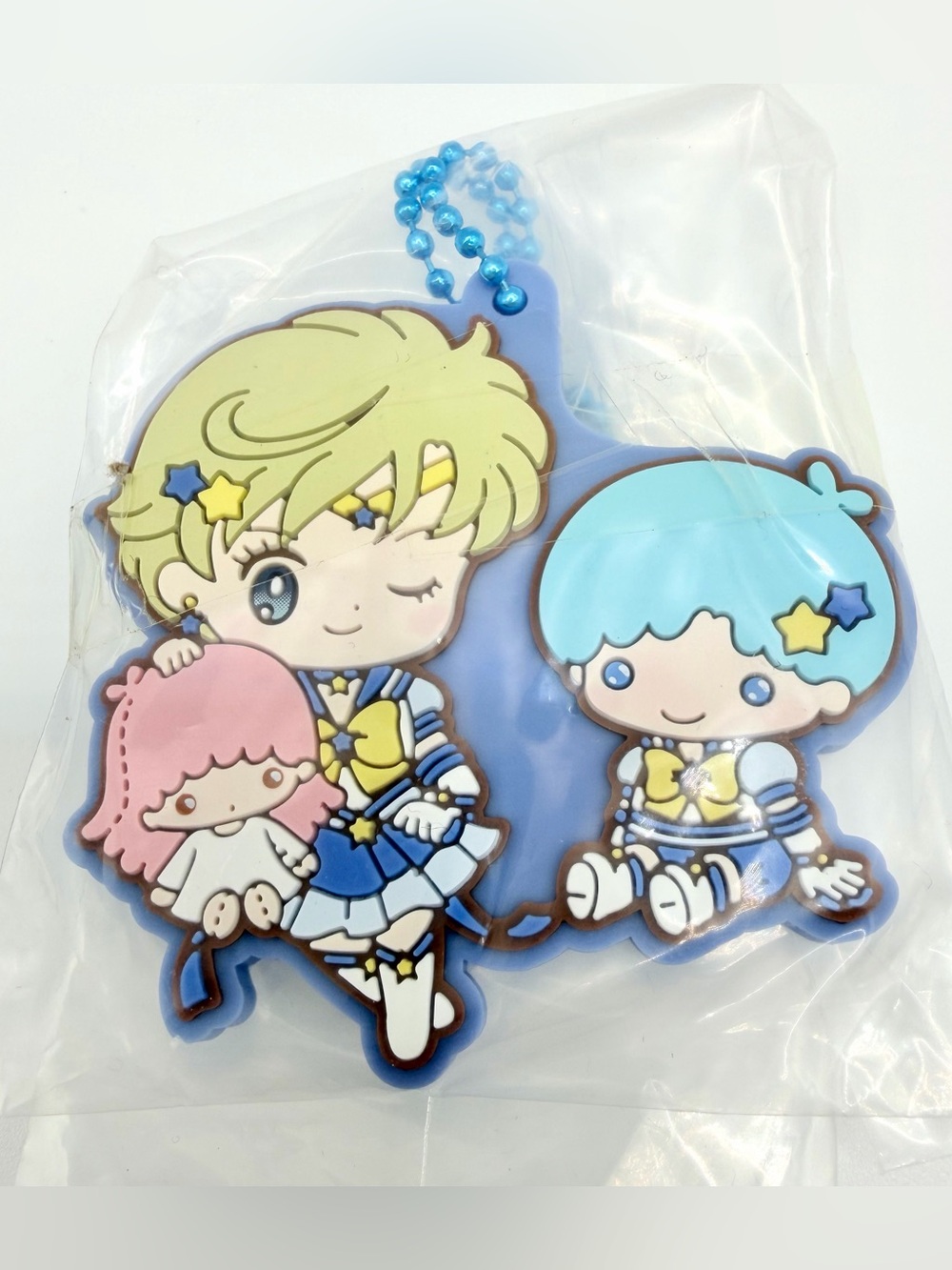 Sailor Uranus Sanrio Little Twin Stars Rubber Keychain Charm Japan Anime Moon